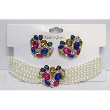 Set bijoux perle de toutes couleurs