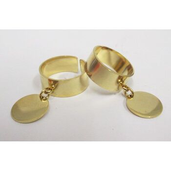 bague jonc avec pampille