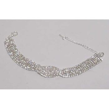 Rhinestone Bracelet twisted