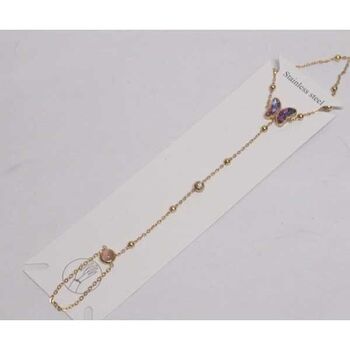 hand chain steel butterfly crystal