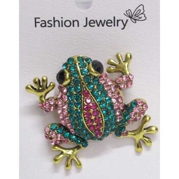 frog jewelry brooch of all colors