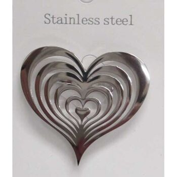 brooch jewelry with a multitude of steel hearts