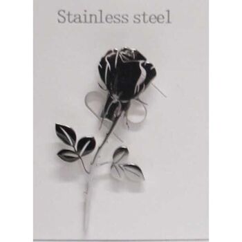 Give a steel jewelry brooch