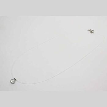 crystal necklace fishing line