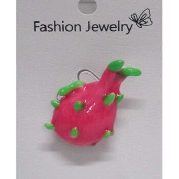 dragon fruit brooch jewelry