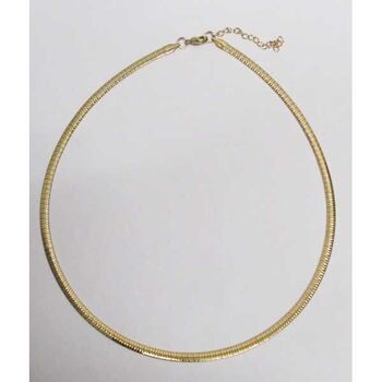 collier cerceau or fin en acier