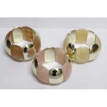 Gold-tone two-tone bracelet jewelry