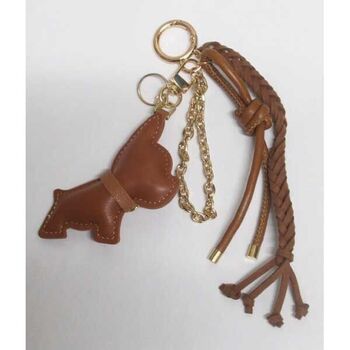 brown dog bag jewelry keychain