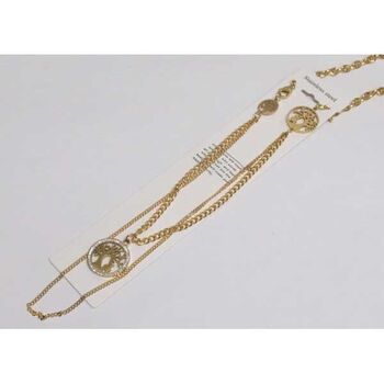 collier long arbre de vie en acier