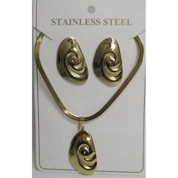 bijoux pendentif acier chaine plate