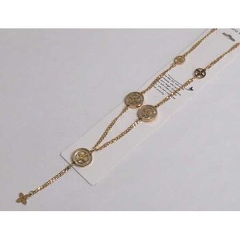 bijoux trefle nacre pendant en acier