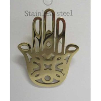 Oriental hand brooch jewelry, stainless steel