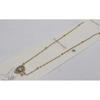 bijoux collier losange cristal acier