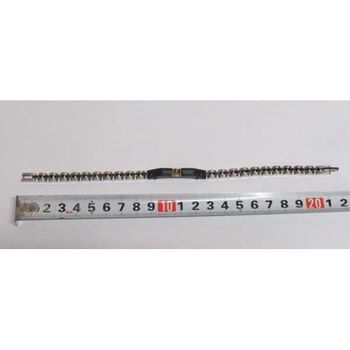 bijoux homme bracelet plaque ancre argent noir