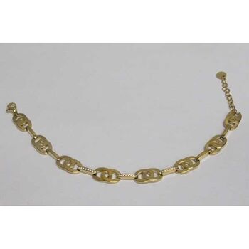 round silver steel bracelet intertwined with rhinestone hooks