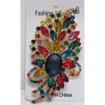 Large bijoux broche de toutes couleurs