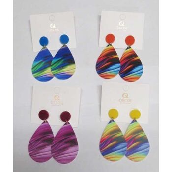 boucles d'oreilles bijoux effet trompe oeil