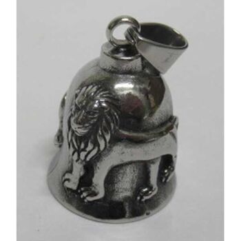 stainless steel lion bell pendant