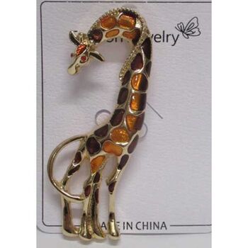 bijoux broche Girafe safari