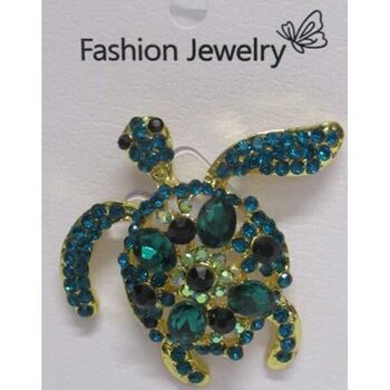 broche bijoux tortue tropical