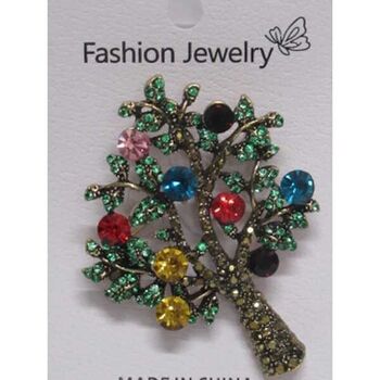 broche arbre de vie bijoux de couleur