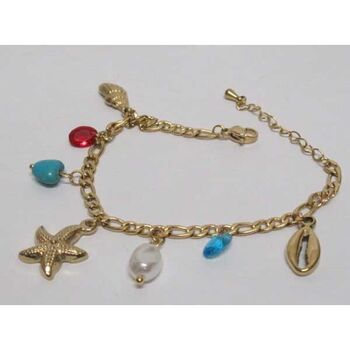 jewelry bracelet steel link crystal special color sea