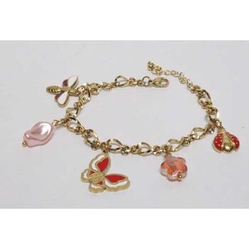 jewelry, steel mesh bracelet, butterfly, dragonfly, ladybug