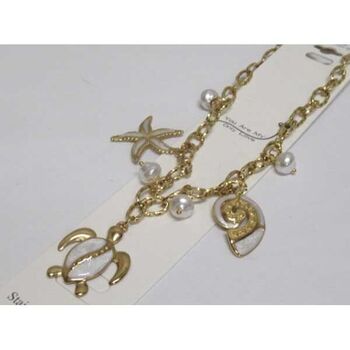 bijoux collier tortue des mers acier doré