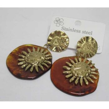 jewelry earrings resin day steel