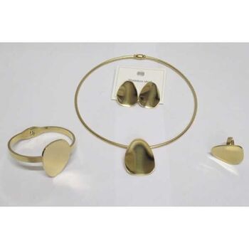 steel jewelry set of 4 pieces