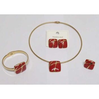 Complete steel jewelry