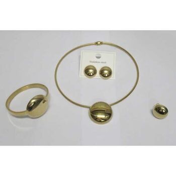 Complete steel jewelry