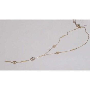 jewelry necklace steel oval drop rhinestone