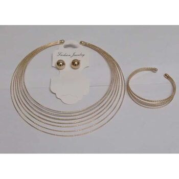 bijoux collier ras de cou 3 pièces