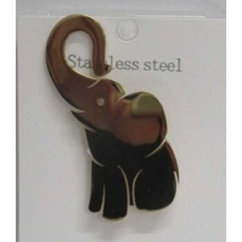 elephant brooch jewelry trunk in the air
