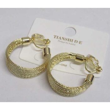 boucles d'oreilles dore creole multi fil