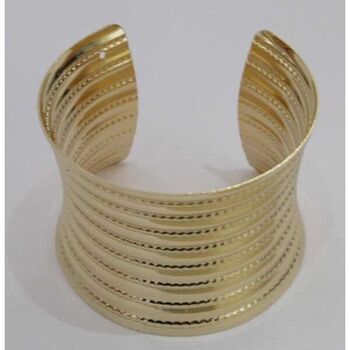 Manchette striée doré