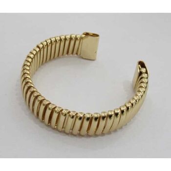 gold-plated wrist cuff bracelet