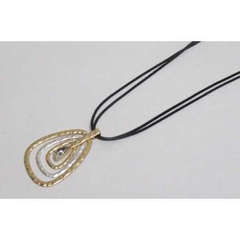 bijoux long cristal argent et doré