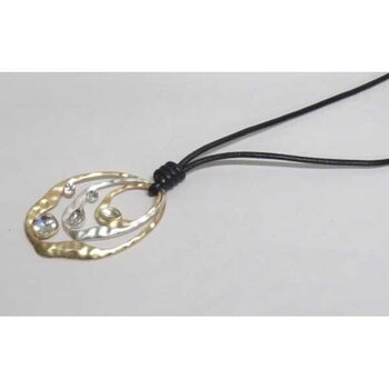 jewelry long stream circles gold silver