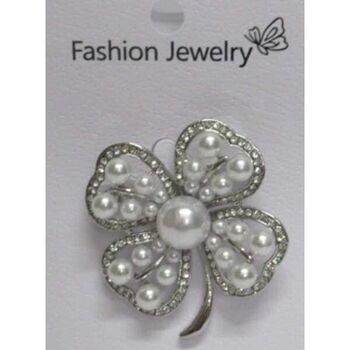Petal flower pearl jewelry pins