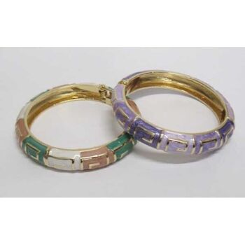 two-tone bangle bracelets