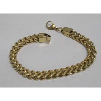 bracelet dore double maille gourmette