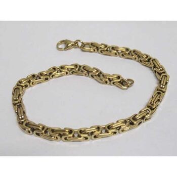 bracelet acier doré fin