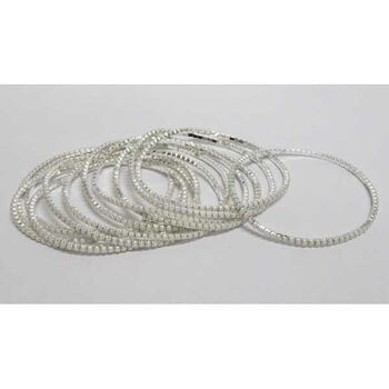 bracelet femme strass blanc cassé