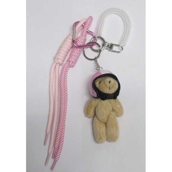 porte clé bijoux sac ourson casquette rose