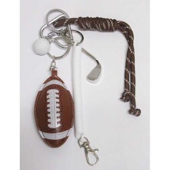 keychain, jewelry, bag, rugby ball