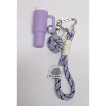 keychain, jewelry, bag, lila, thermos