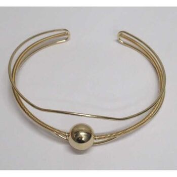 bijoux cerceau dorée boule