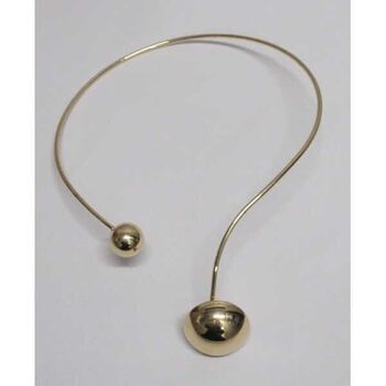 collier cerceau boule et cercle bombé